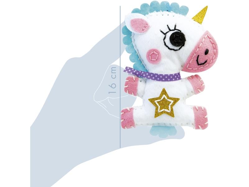 Avenue Mandarine Bastelset Mini Kuscheltier Couz'In Einhorn Nähset für Kinder