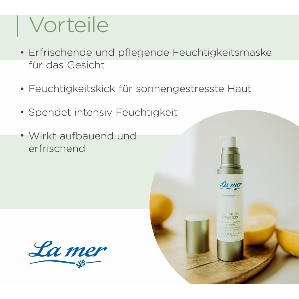 La mer LEMON BREEZE FEUCHTIGKEITSMASKE