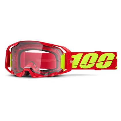 Masque cross 100% ARMATIC - Ecran Clair 2025 - Rouge