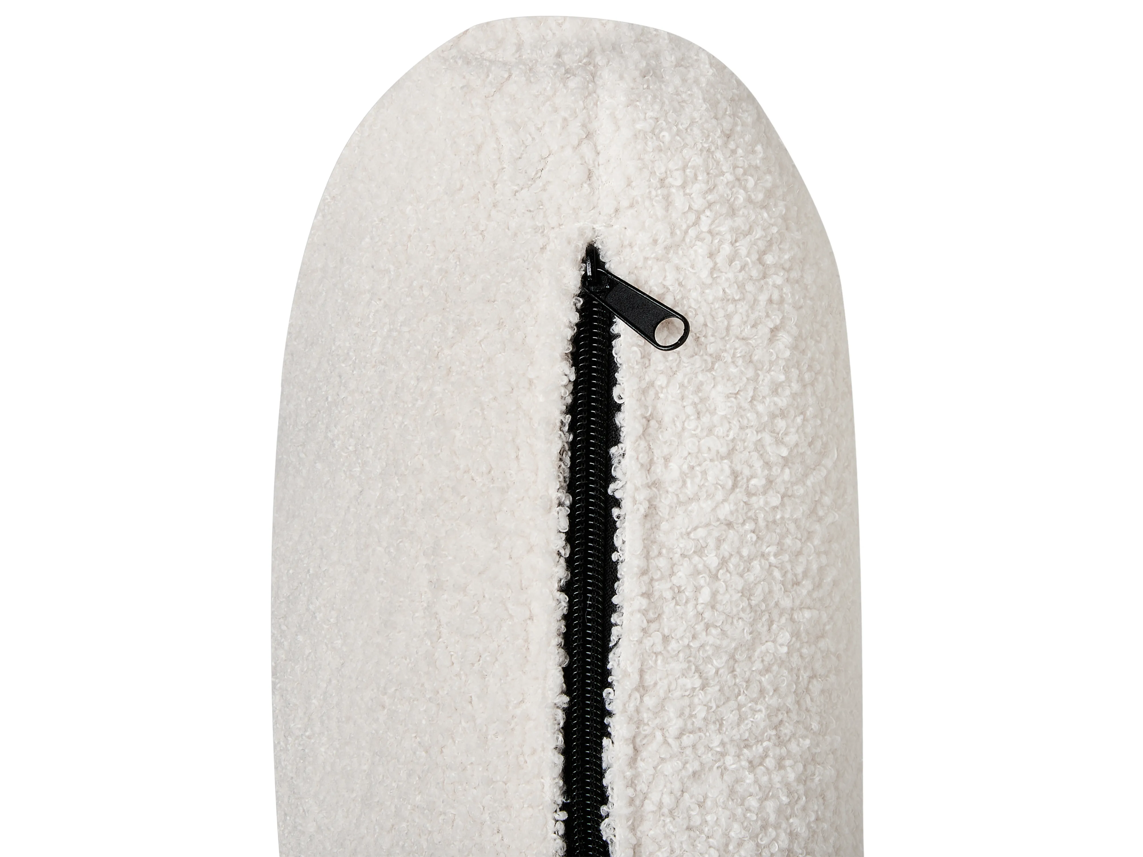 Linkszijdige chaise longue ARTHEZE Bouclé Gebroken wit