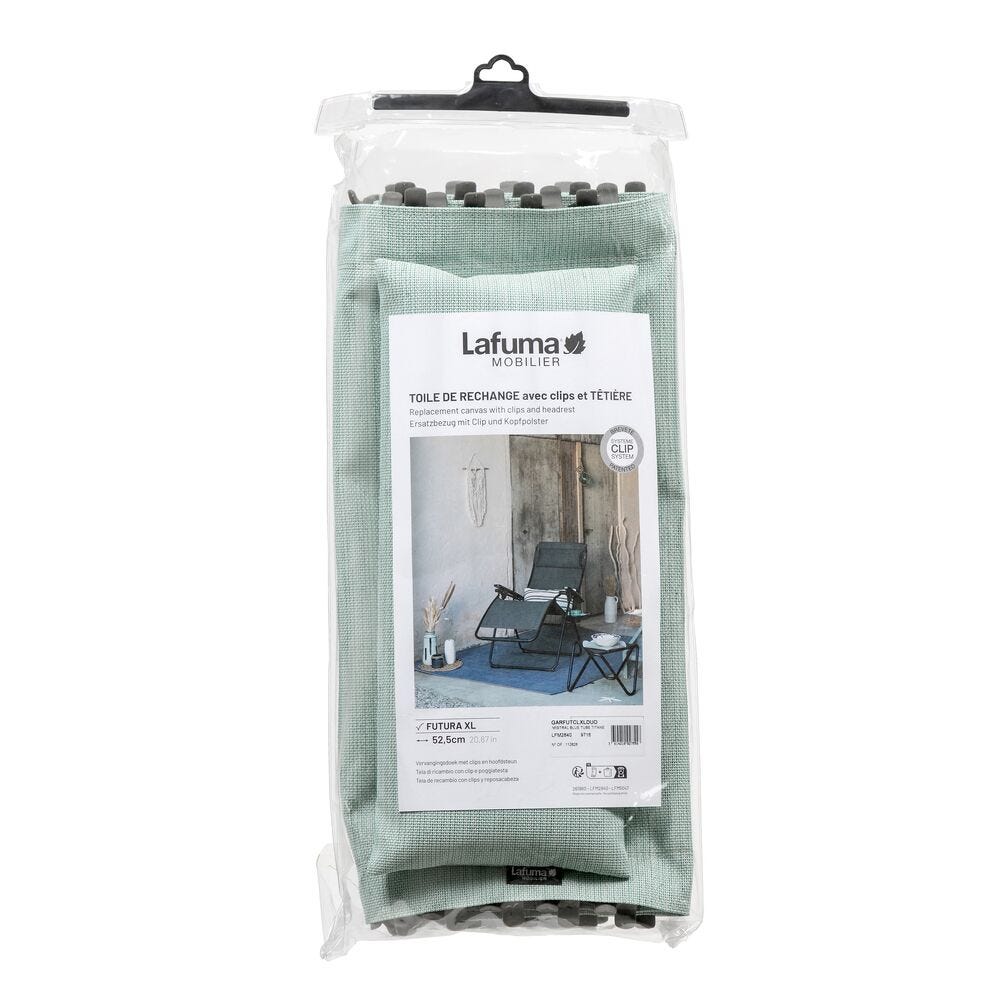 Relaxliege Ersatzteilset XL - 53 cm Rsx XL/Futura XL Batyline® Duo Blau Mistral Blue