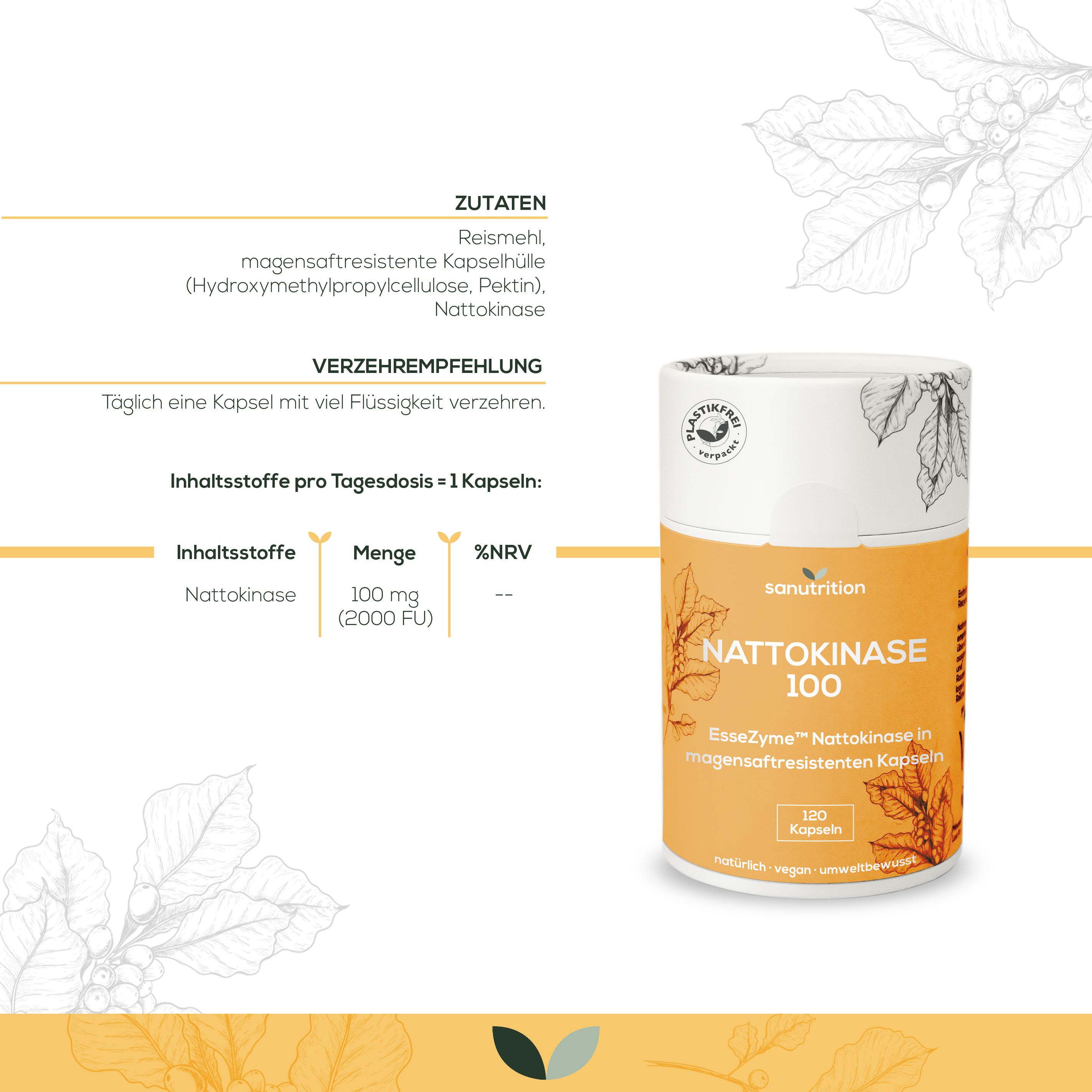 Sanutrition® - Nattokinase 100 mg