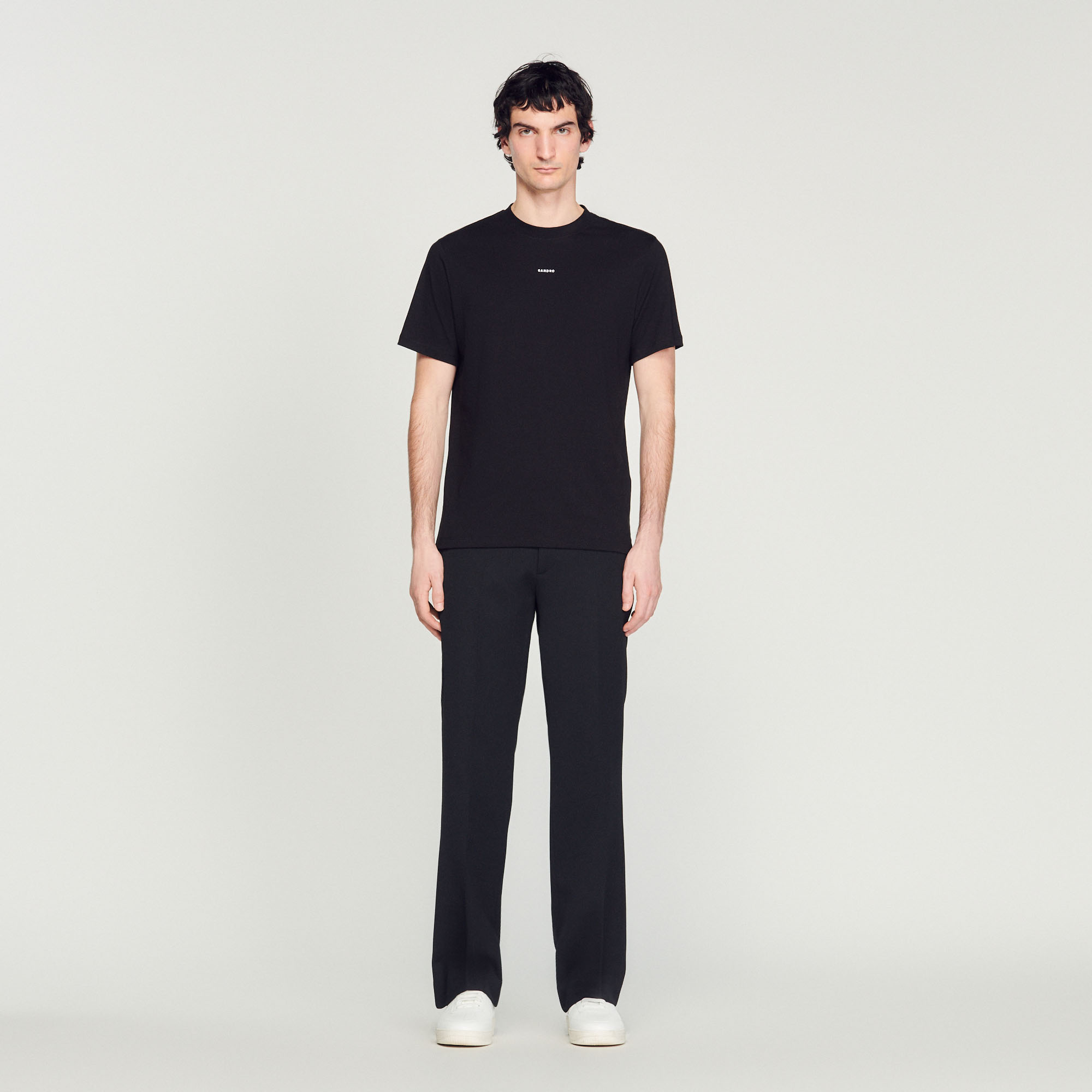 T-shirt brode Sandro en coton biologique
