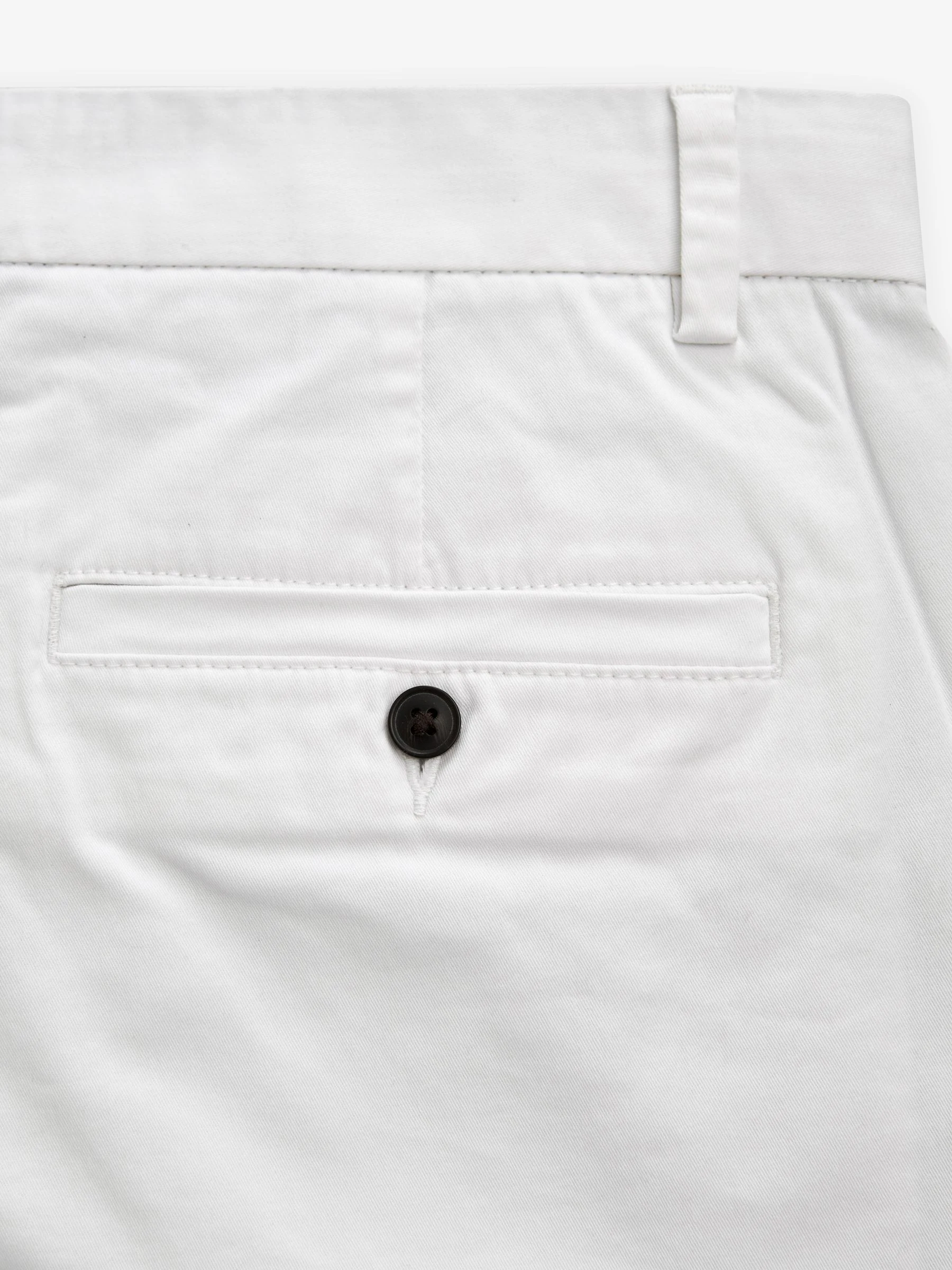 Wit - Slim Fit - Chinoshort met stretch