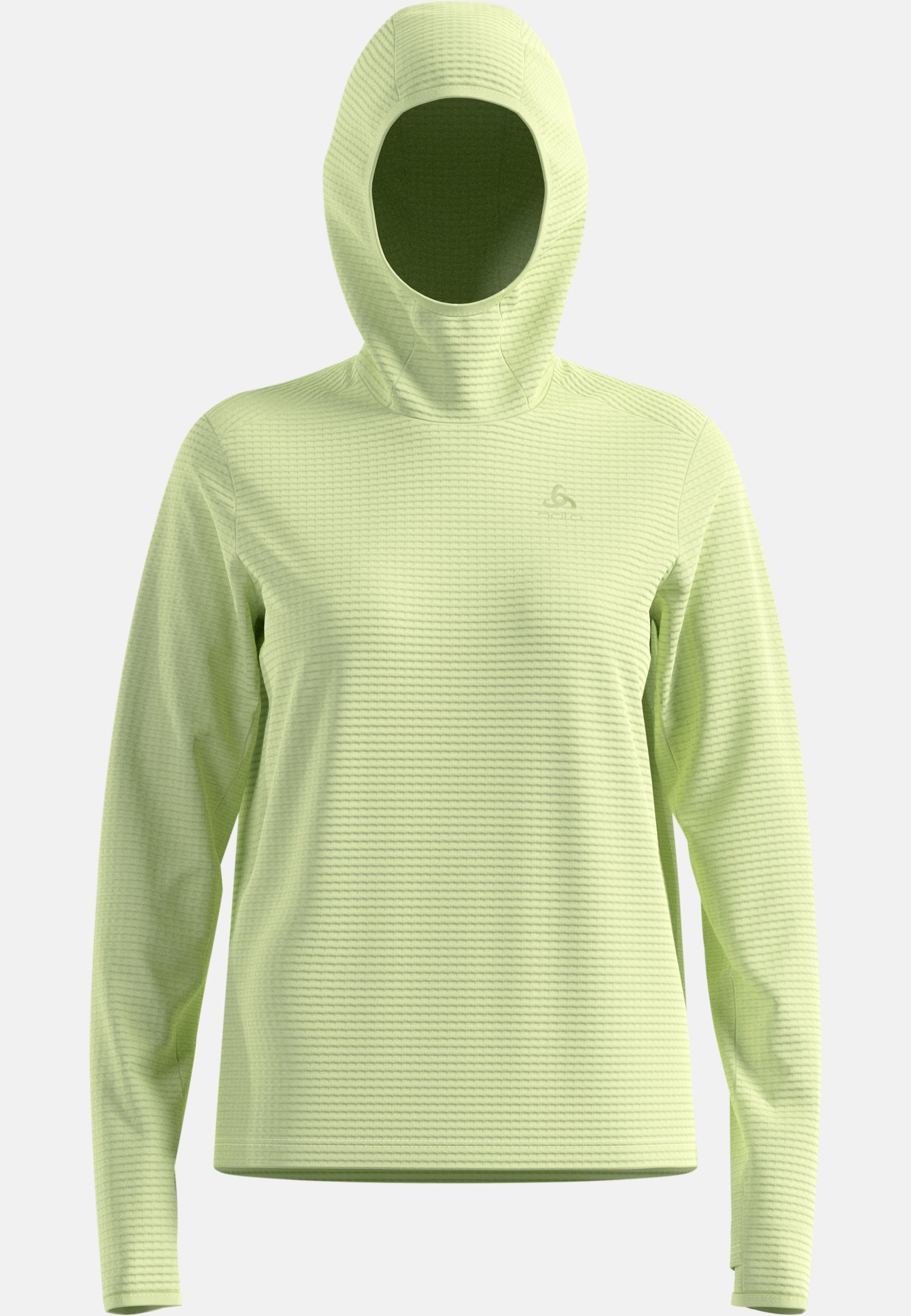 Essentials Thermal Laufhoodie in shadow lime