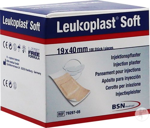 Bsn Medical Leukoplast Soft Pansement Pour Injections 19x40mm 100 Pièces