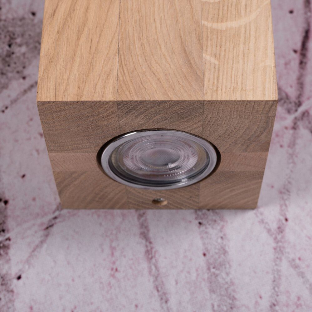 VEGGLAMPE BRITOP WOODDREAM KVADRATISK INKL 2XLED