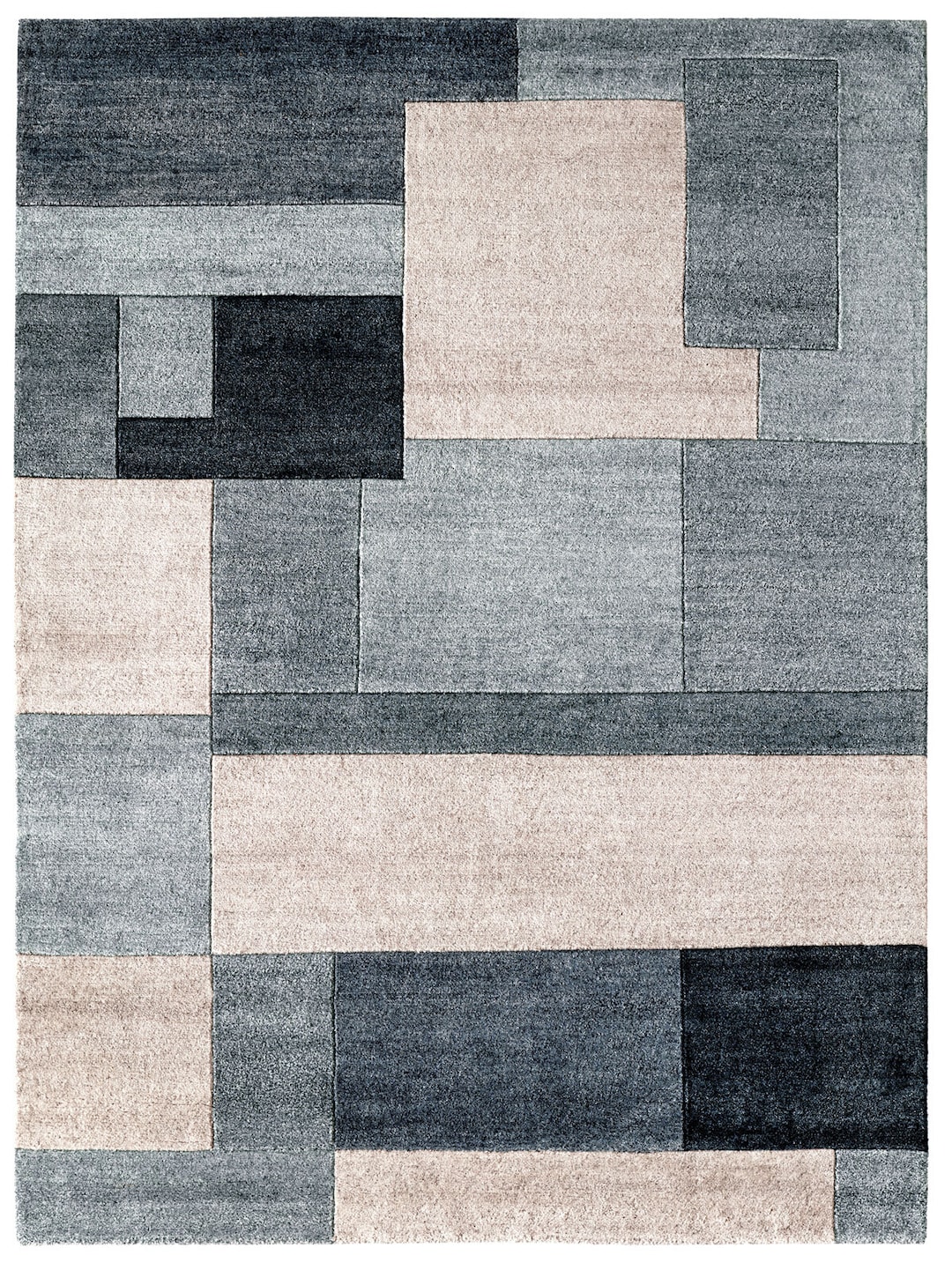Handgeknüpfter Nepalteppich SYDNEY 90 x 160 cm grau