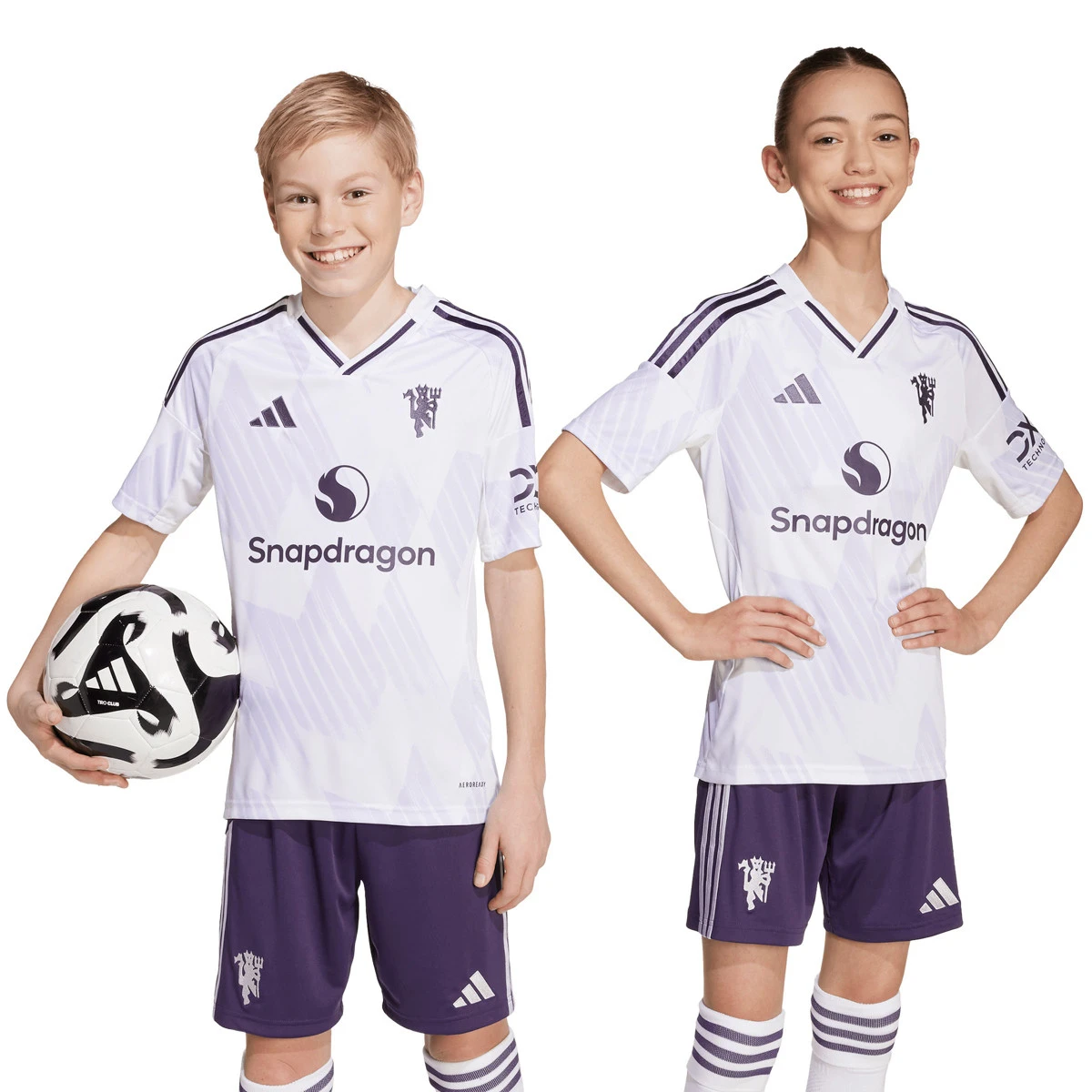 Camisola adidas Manchester United Segundo Equipamento 2025-2026 Criança