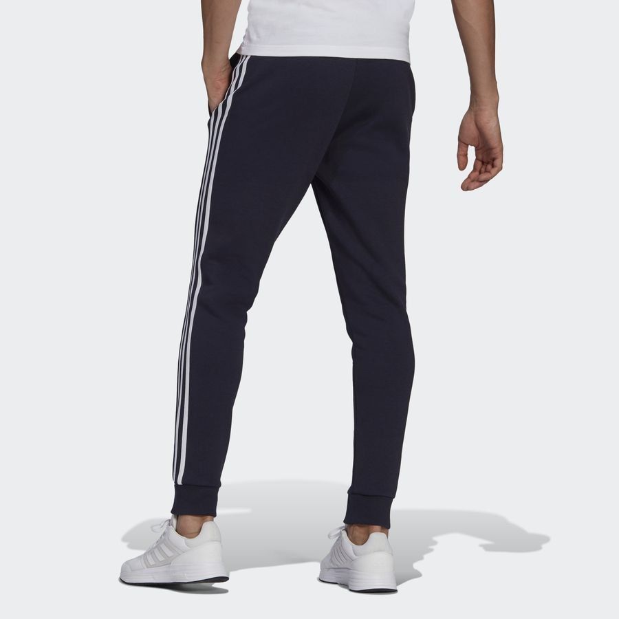 adidas Bas de Survêtement 3-Stripes Fleece - Bleu Marine/Blanc