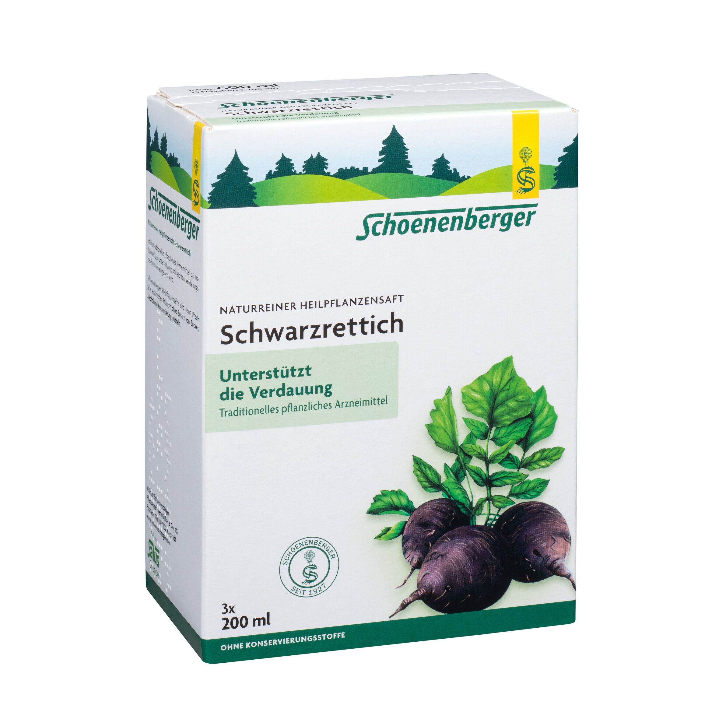 Schoenenberger® naturreiner Heilpflanzensaft Schwarzrettich