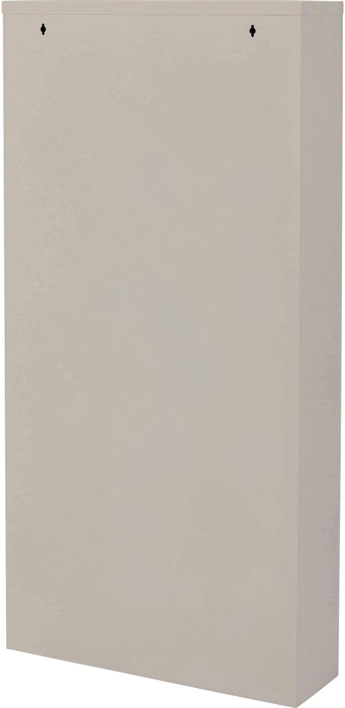 Kare Design Schuhschrank Caruso Creme, Metall, mit 3 Klappen, Schuhablage für 6 Paar Schuhe, schmal, platzsparend, hoch, Schuhregal, Eingangsbereich, 104x50x15 cm (H/B/T)