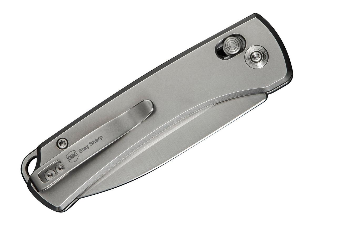 WE Knife Nightblade WE22046-2 Hand Rubbed CPM 20CV, Bead Blasted Titanium, zakmes, Dutch Bushcraft Knives design