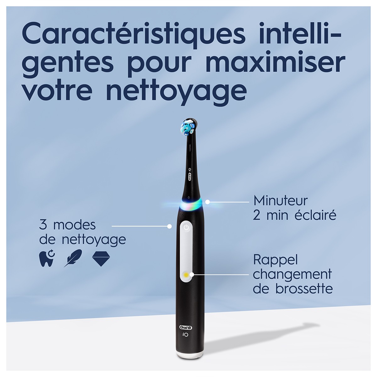 Brosse à dent électrique connectée - iO 3S - Noir