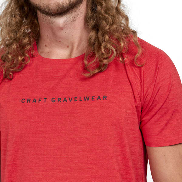 Maillot VTT CRAFT ADV GRAVEL SS TEE REDDISH-MELANGE