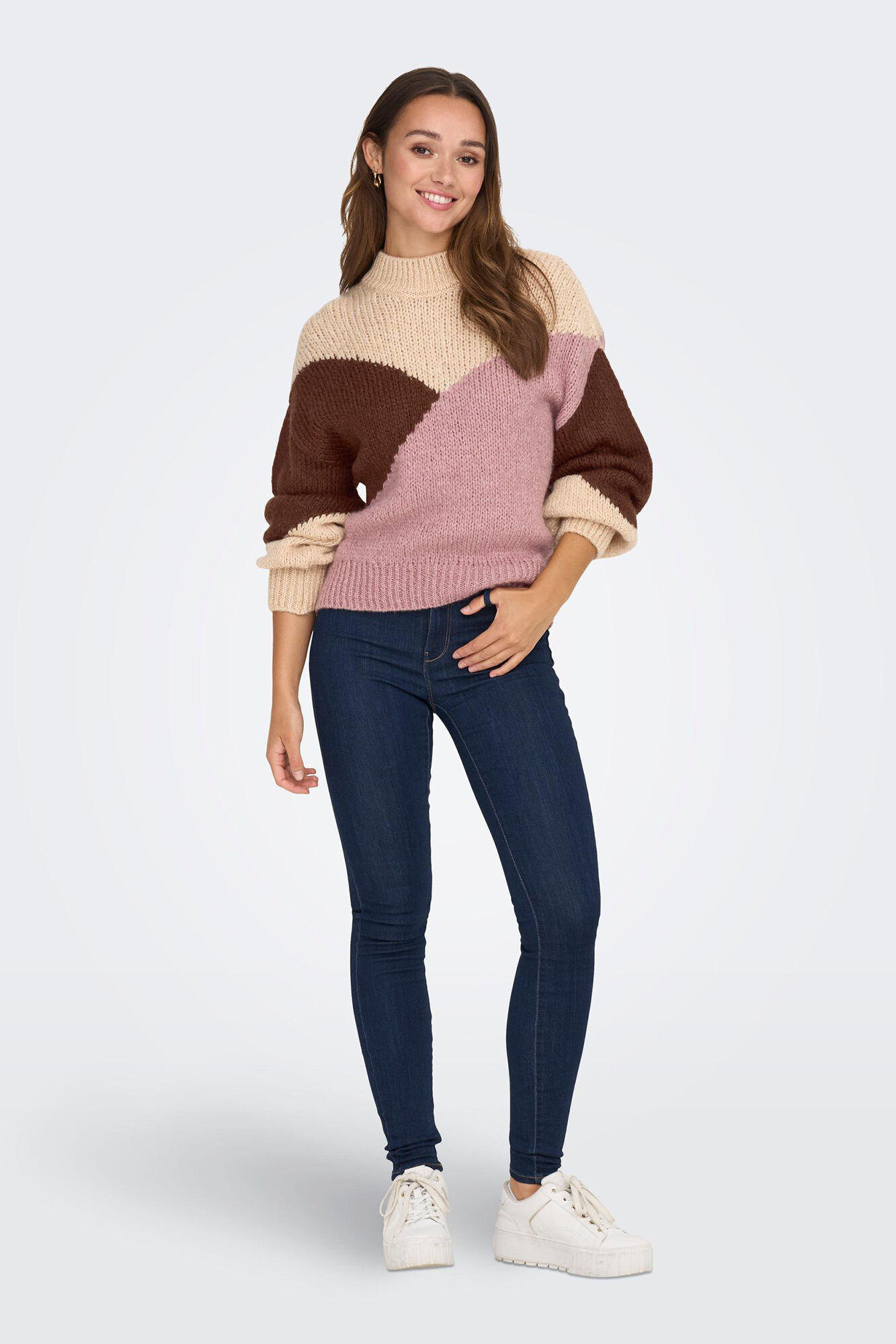 camisa color block