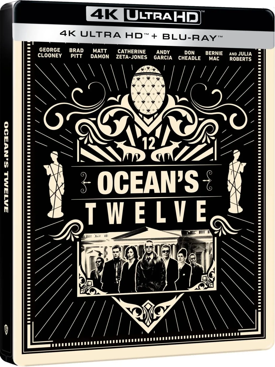 Ocean's 12 Steelbook (Blu-ray UHD 4K   Blu-ray) Disques Blu-ray films