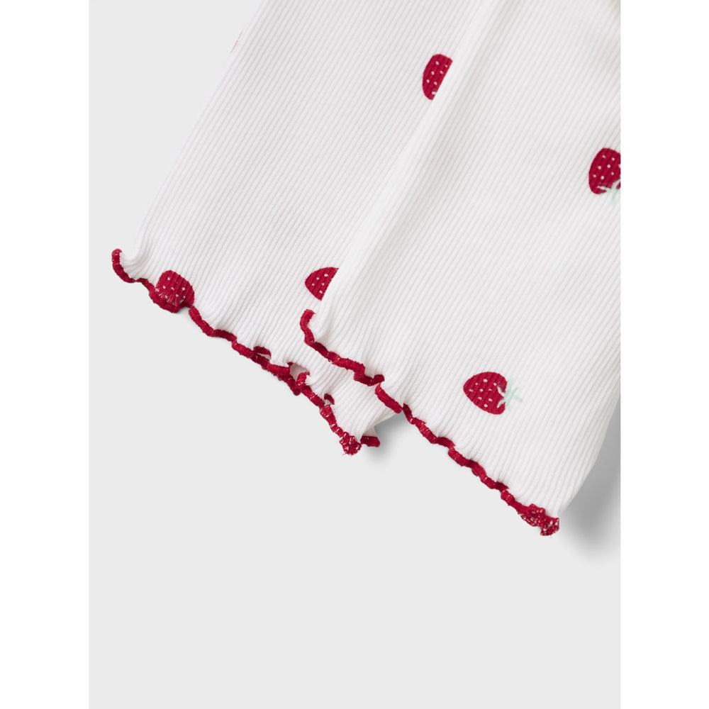 Køb Name It Bright White Jillie Slim Biker Shorts