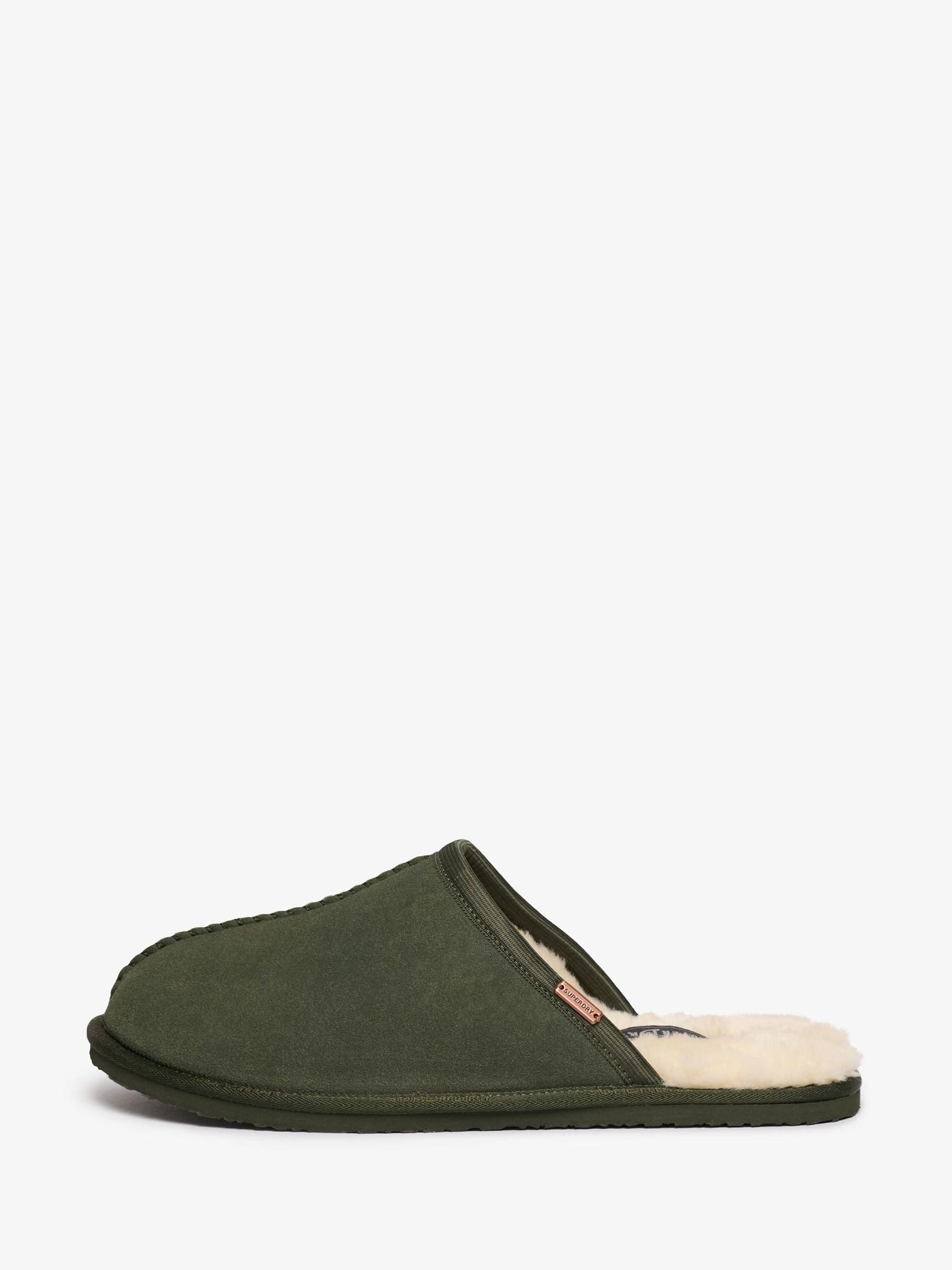 Groen - Superdry Faux Suede Mule Slippers