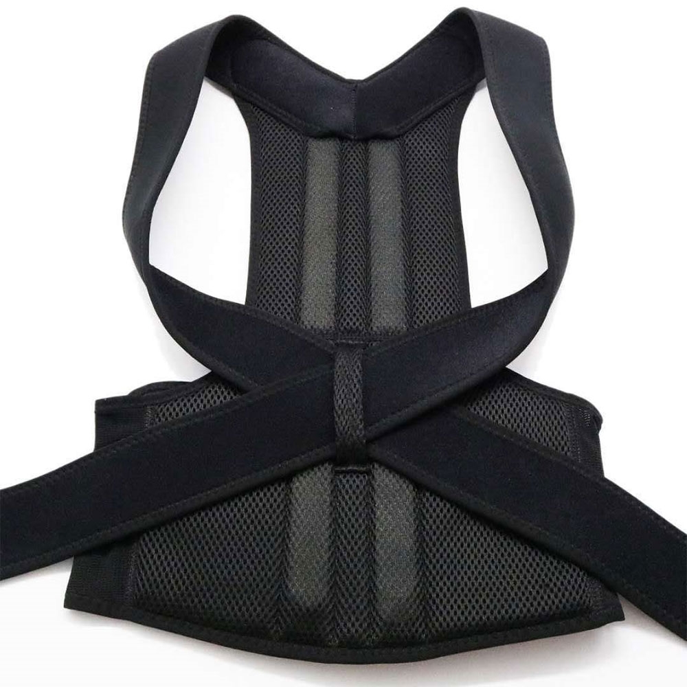 (Gr. XL) Geradehalter zur Haltungsunterstützung Haltungstrainer Rückenstütze / Schulterstütze für Männer und Frauen - Schwarz