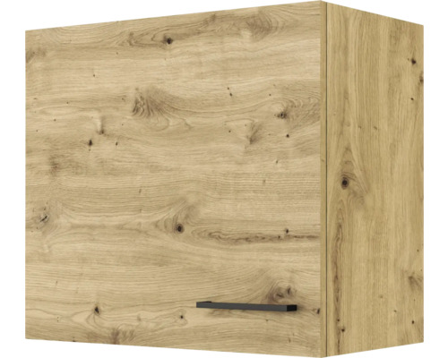 Flex Well Cara wandkast, BxDxH 60 x 32 x 54,8 cm, eikenhouten design, mat, gedemonteerd, scharnier omkeerbaar (links of rechts te monteren)
