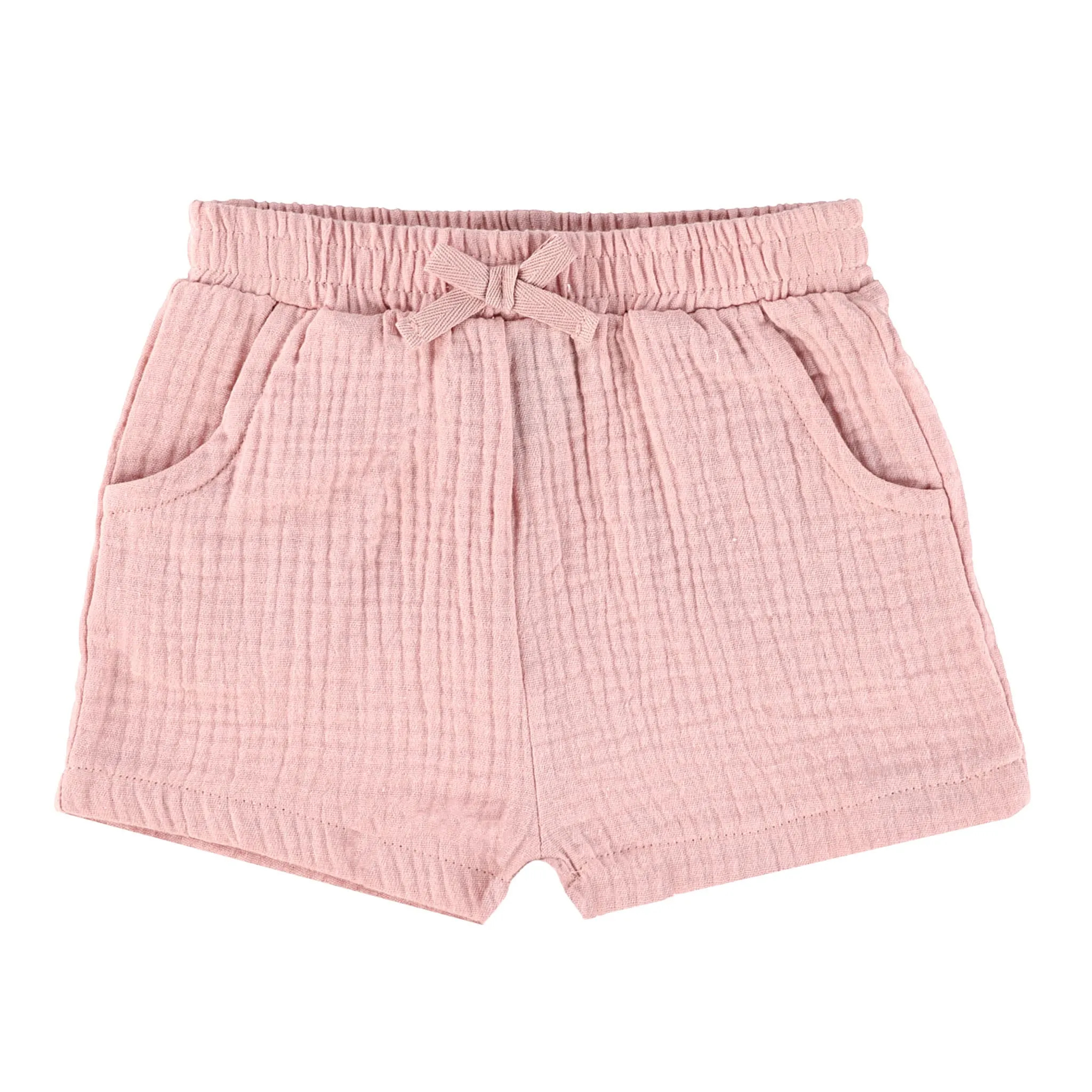 Chat Botté Short Mousseline Rose 3-24mois
