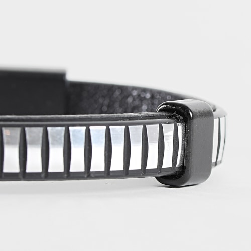 Bracelet Noir Argenté