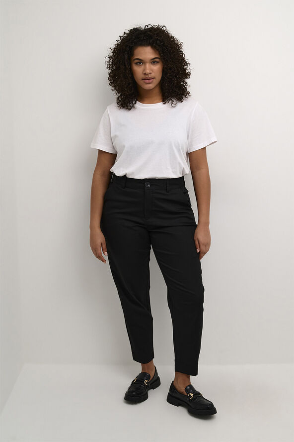 Kaffe Curve KCleana Chino 7/8 Pants Black deep