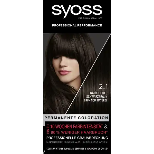 Professional Performance Permanente Coloration 2_1 Natürliches Schwarzbraun