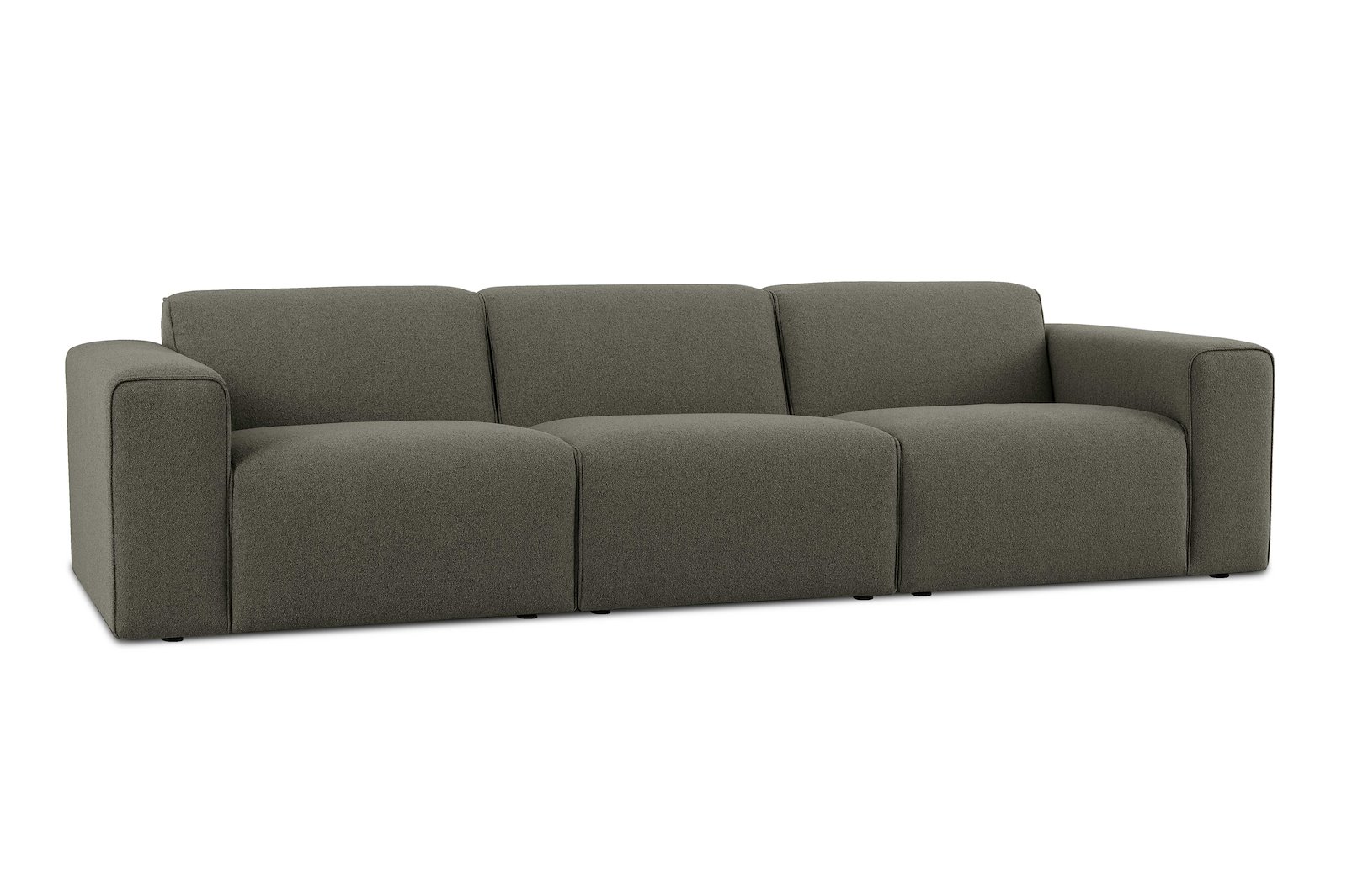 Styl 3-seter Tekstil Mito 156 Hunter med sorte ben.
