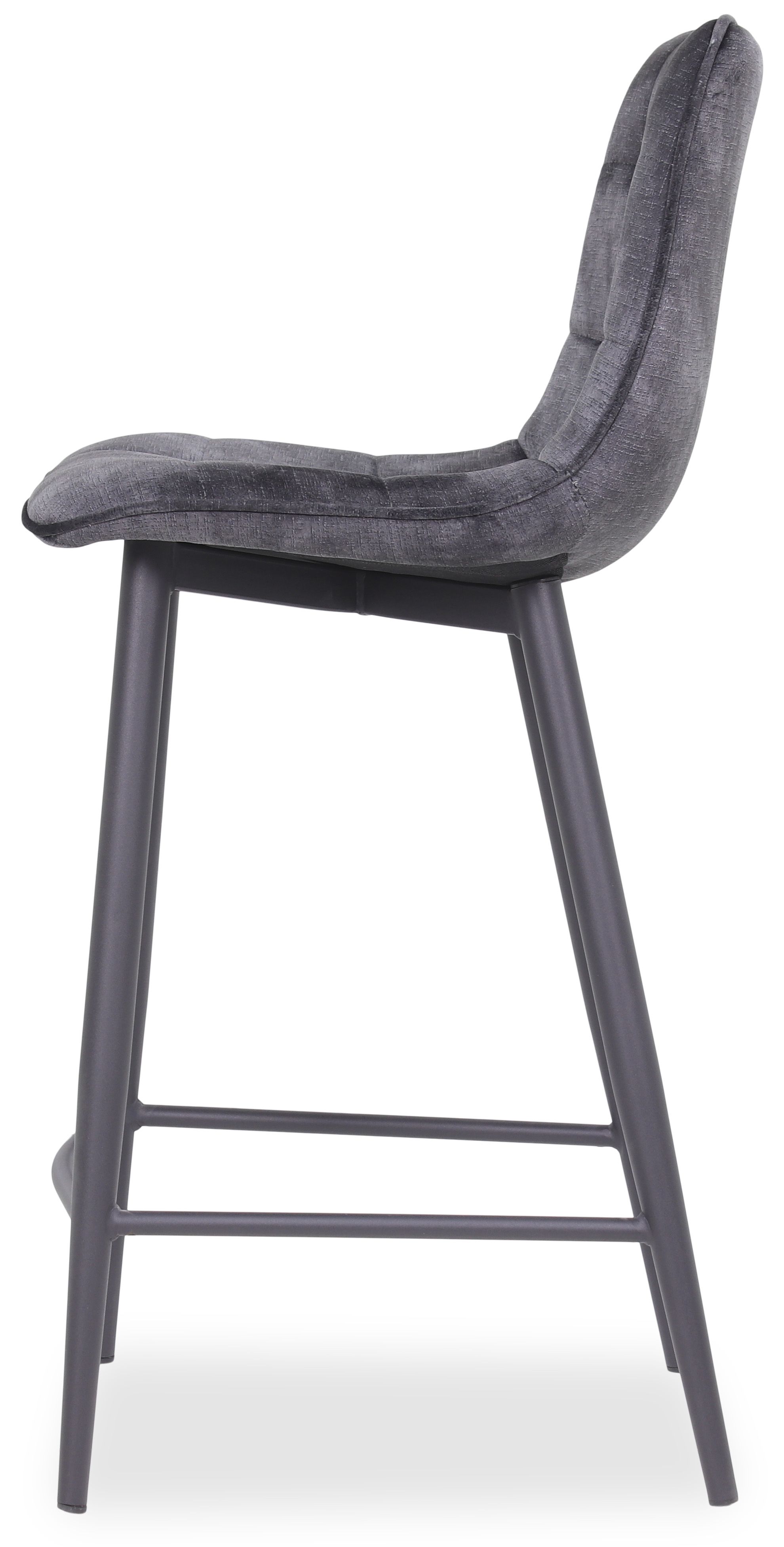 Barkruk - antraciet velvet Alford B45 x D48 x H94 cm