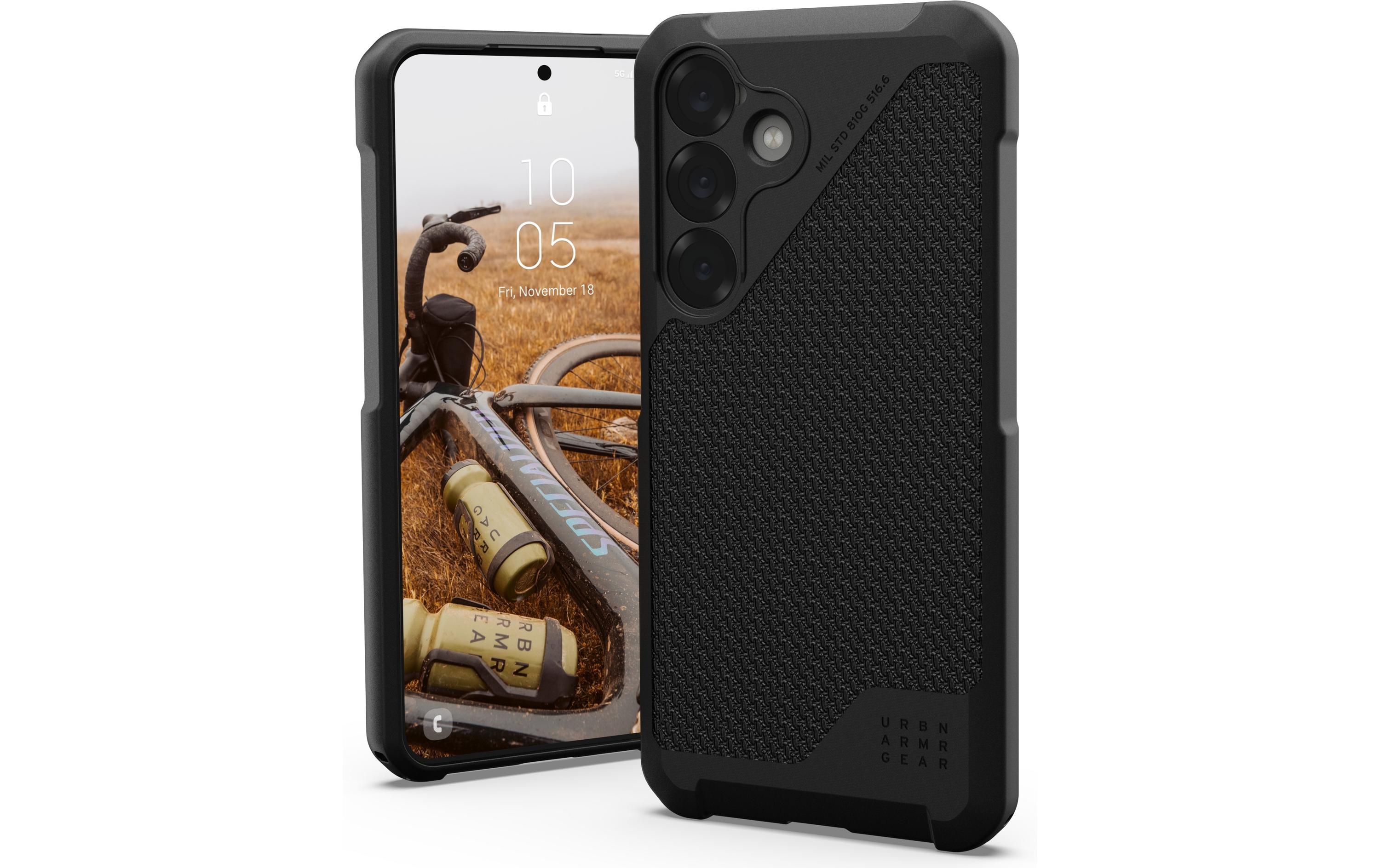 Back Cover Metropolis LT Galaxy S25 Kevlar BlackSchutzhülle für das Samsung Galaxy S25