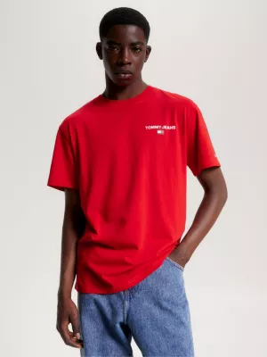 Camiseta clássica com logo nas costas
