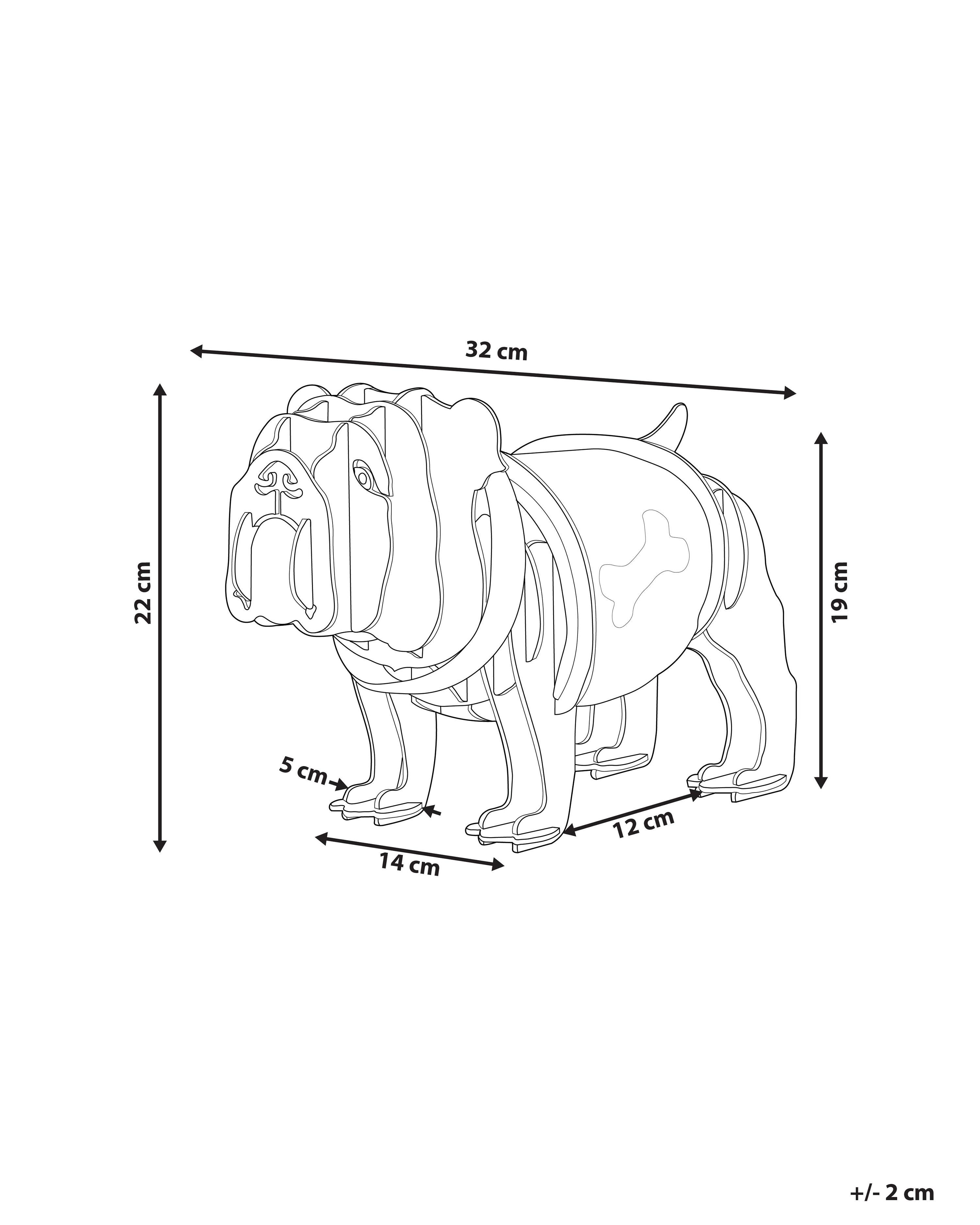 Tafellamp Hond DOUCE Lichtbruin