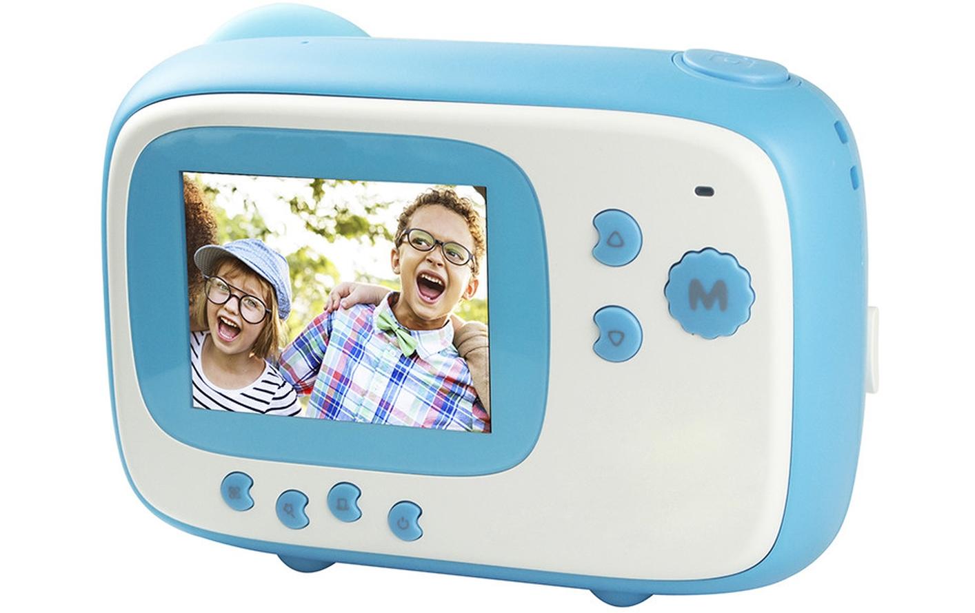 Fotokamera Realkids Instant Cam BlauSofortbildkamera mit Thermopapier-Drucktechnik