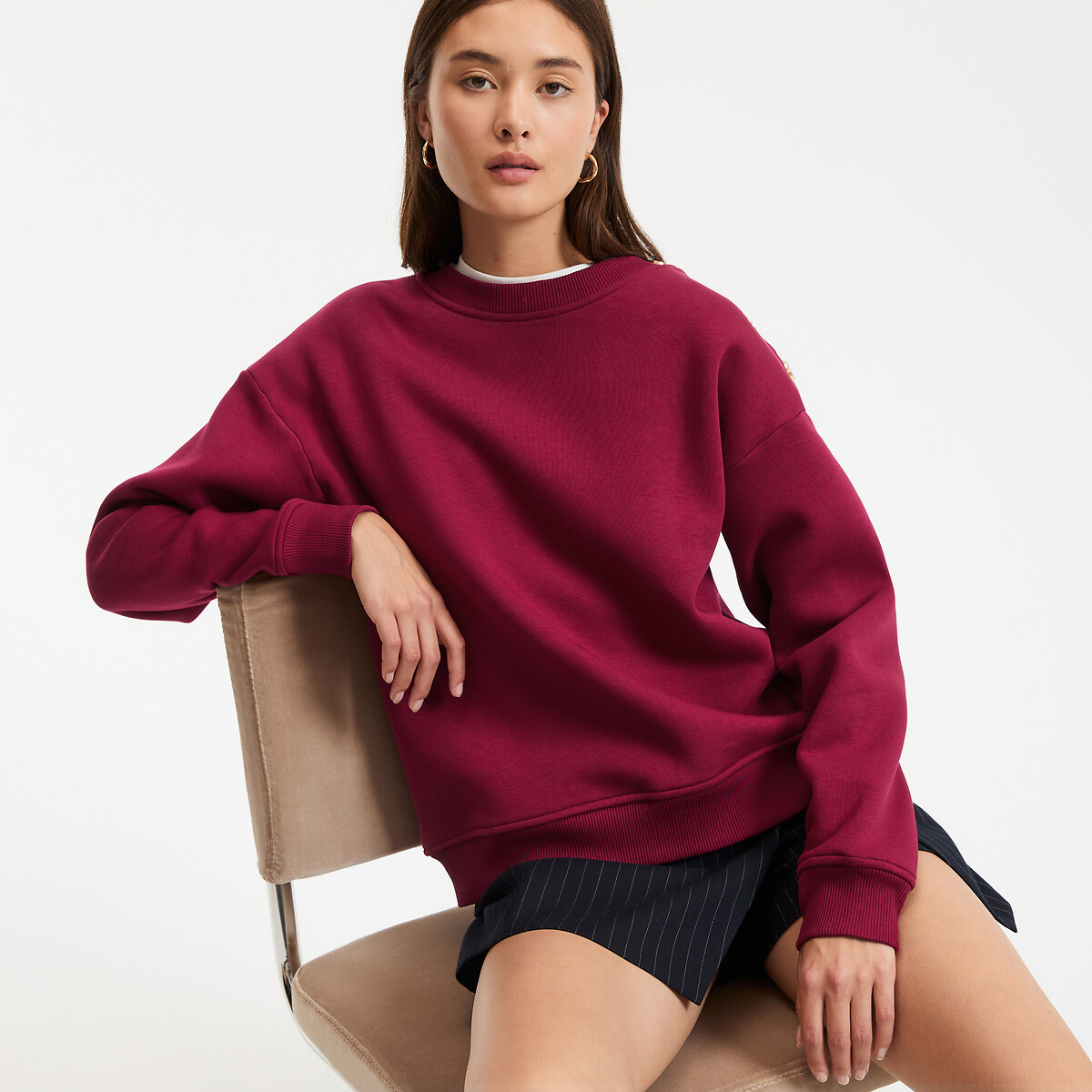 COLEÇÕES LA REDOUTE<br>Suéter com gola redonda
