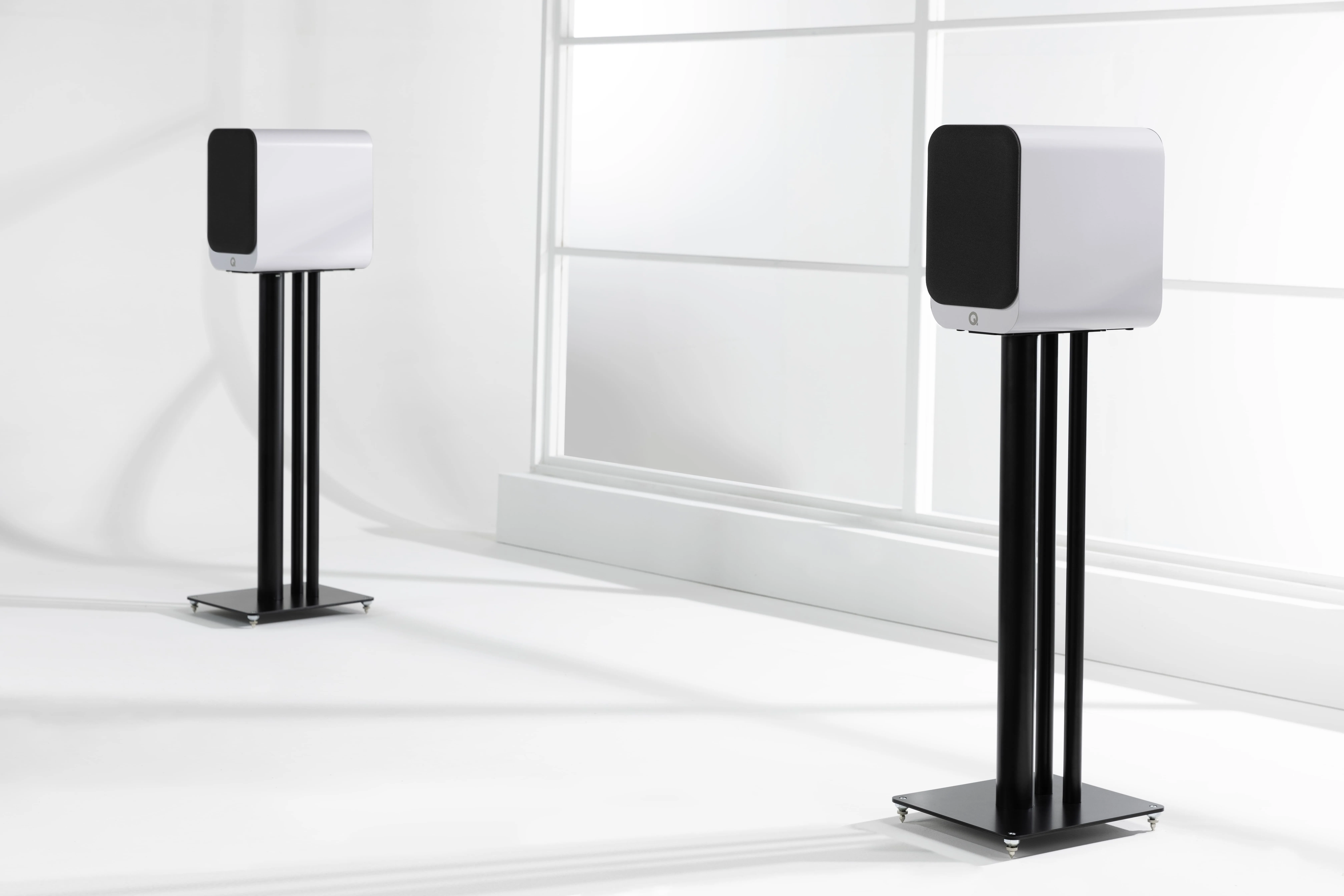 Q Acoustics 3020C Blanc mat (la paire) Enceintes bibliothèque