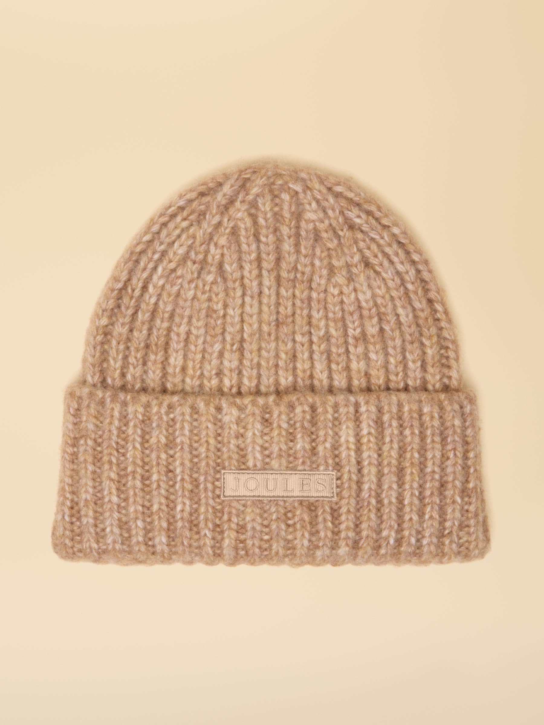 Moutkleurig - Joules Rosa beanie-muts