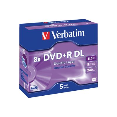 Verbatim - DVD+R DL x 5 - 8.5 Go - support de stockage