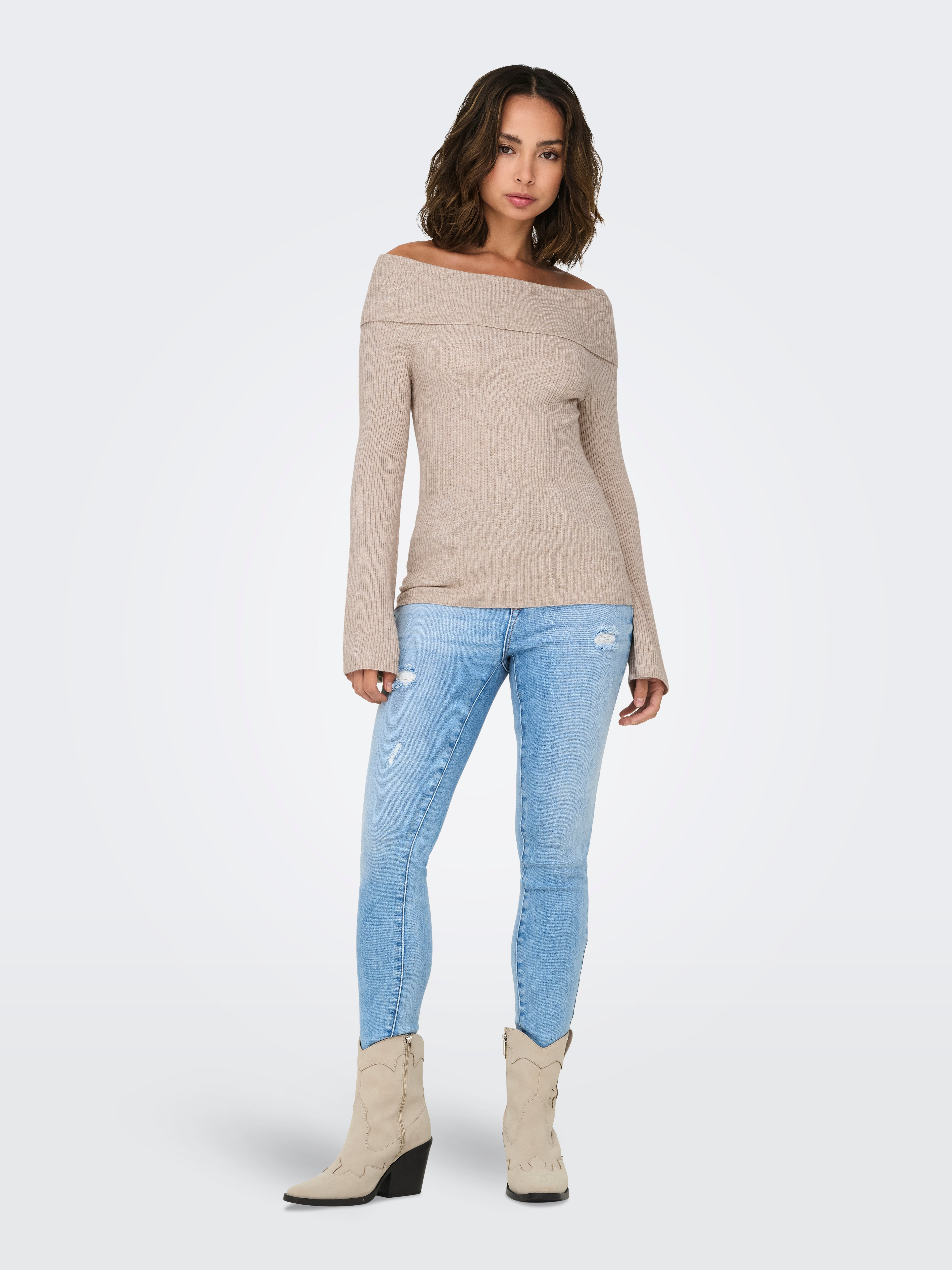 ONLJAYDEN Strickpullover Mocha Meringue
