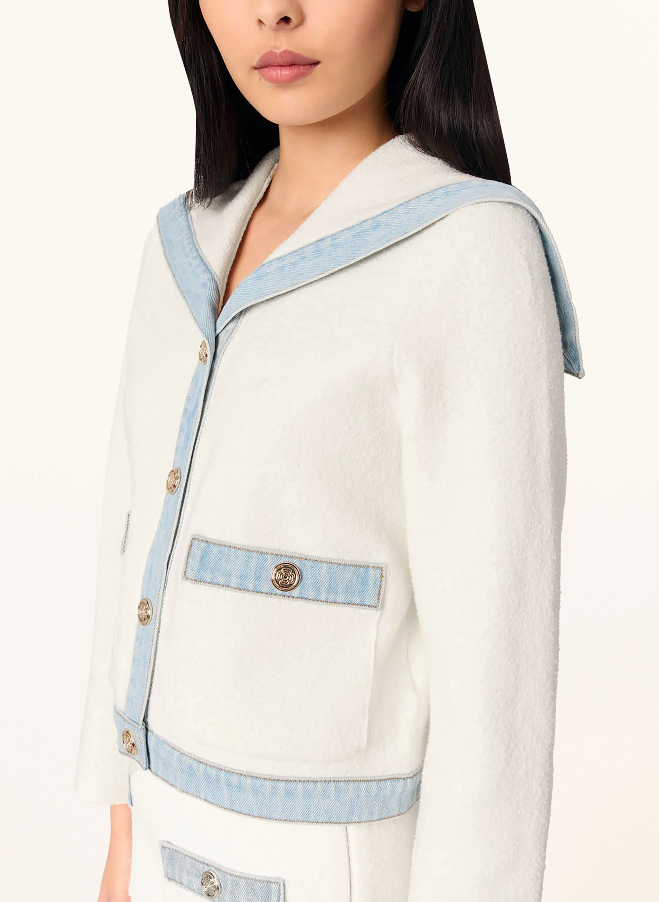 maje Kastenjacke aus Bouclé