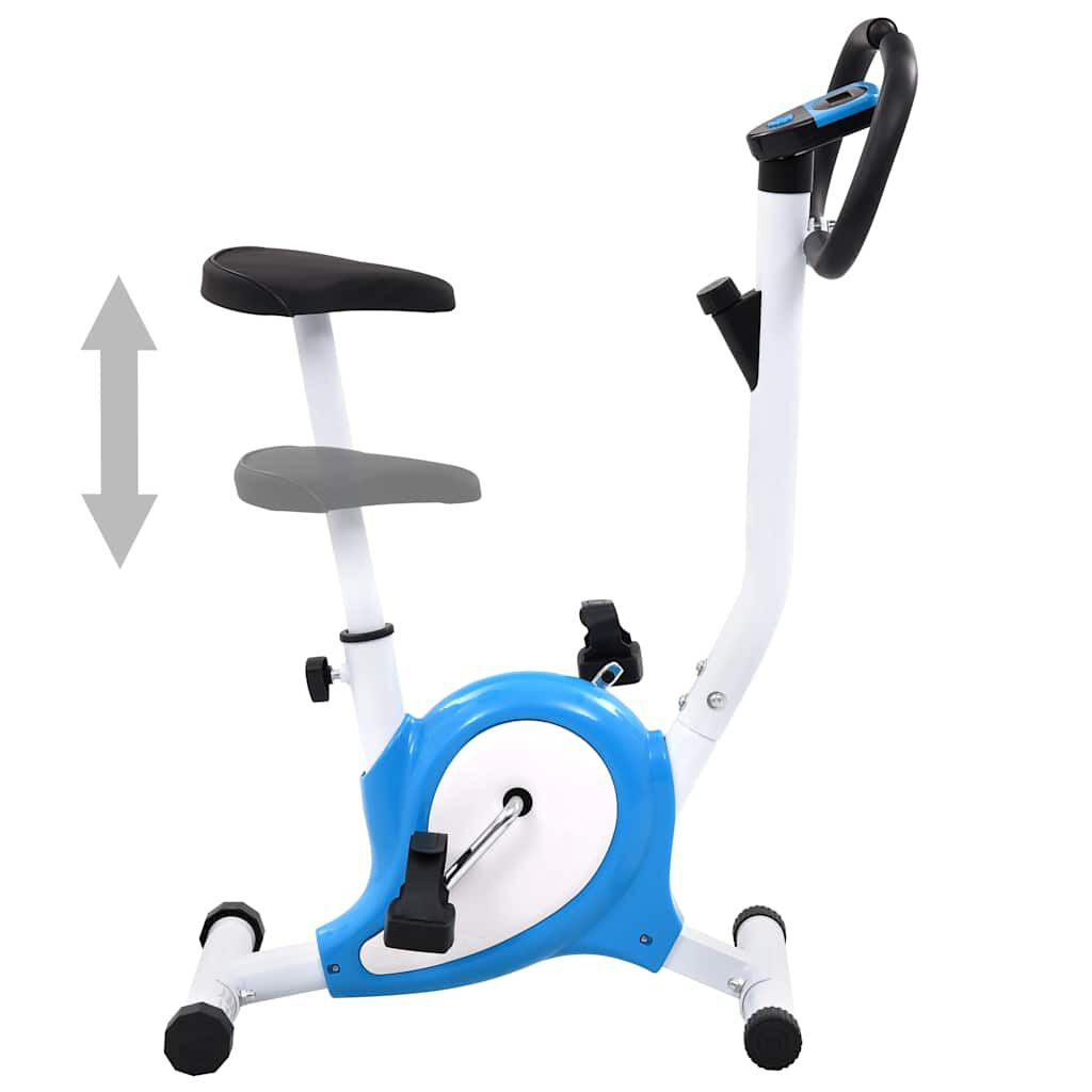 vidaXL Hometrainer met weerstandsband, blauw