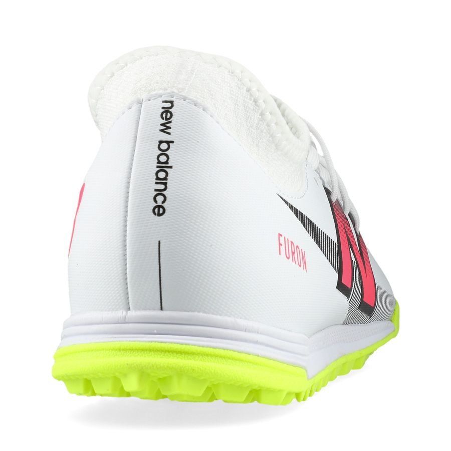 New Balance Furon V7 Dispatch TF - Blanc/Violet/Jaune Fluo