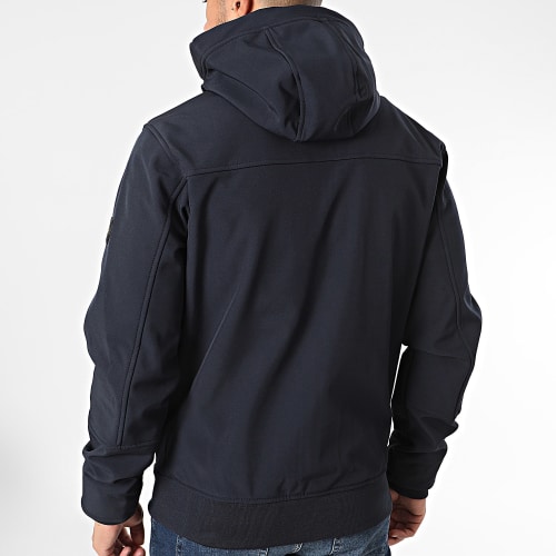 Veste Zippée Capuche Bleu Marine