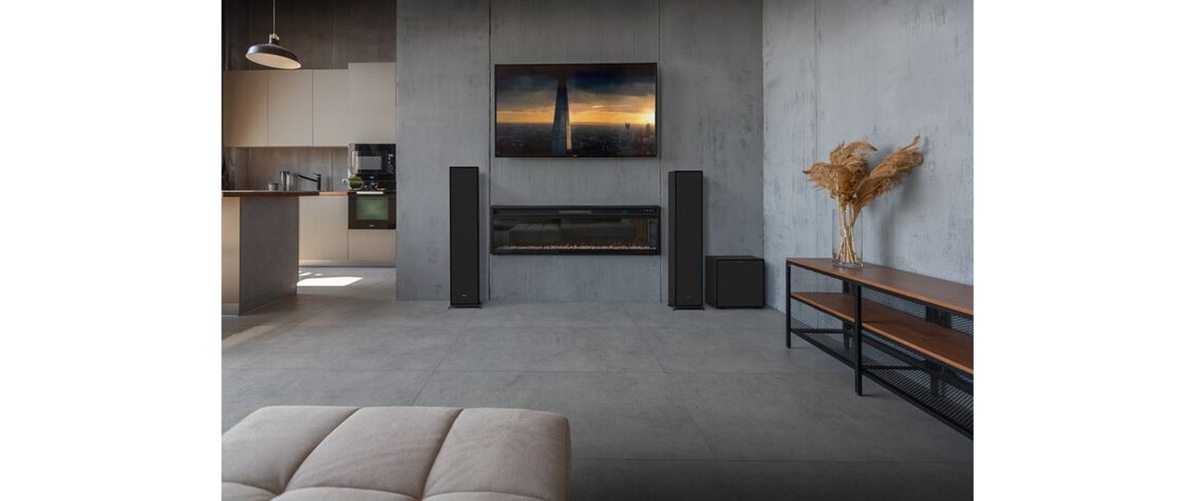 Standlautsprecher R-600F – Schwarz<br>Standlautsprecher mit «Dolby Atmos»-Erweiterung