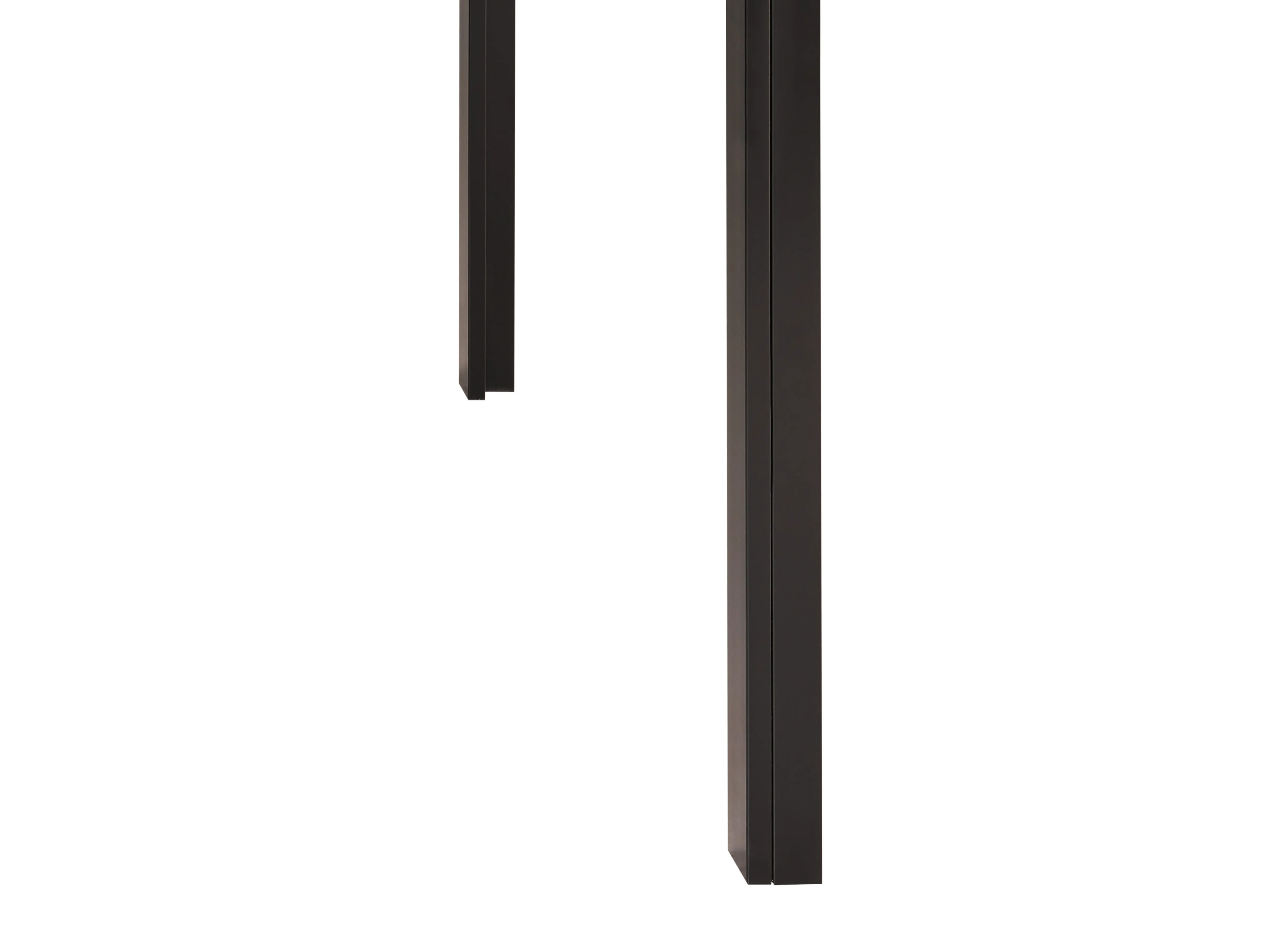 Eettafel LAVOS Zwart 80 cm Veiligheidsglas 120 cm