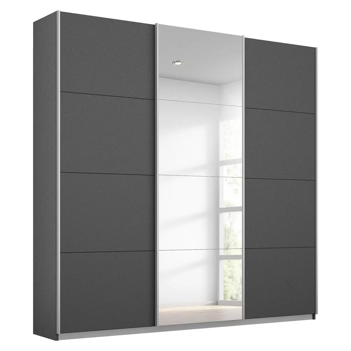 Schwebetürenschrank 3trg. Miami Anthrazit