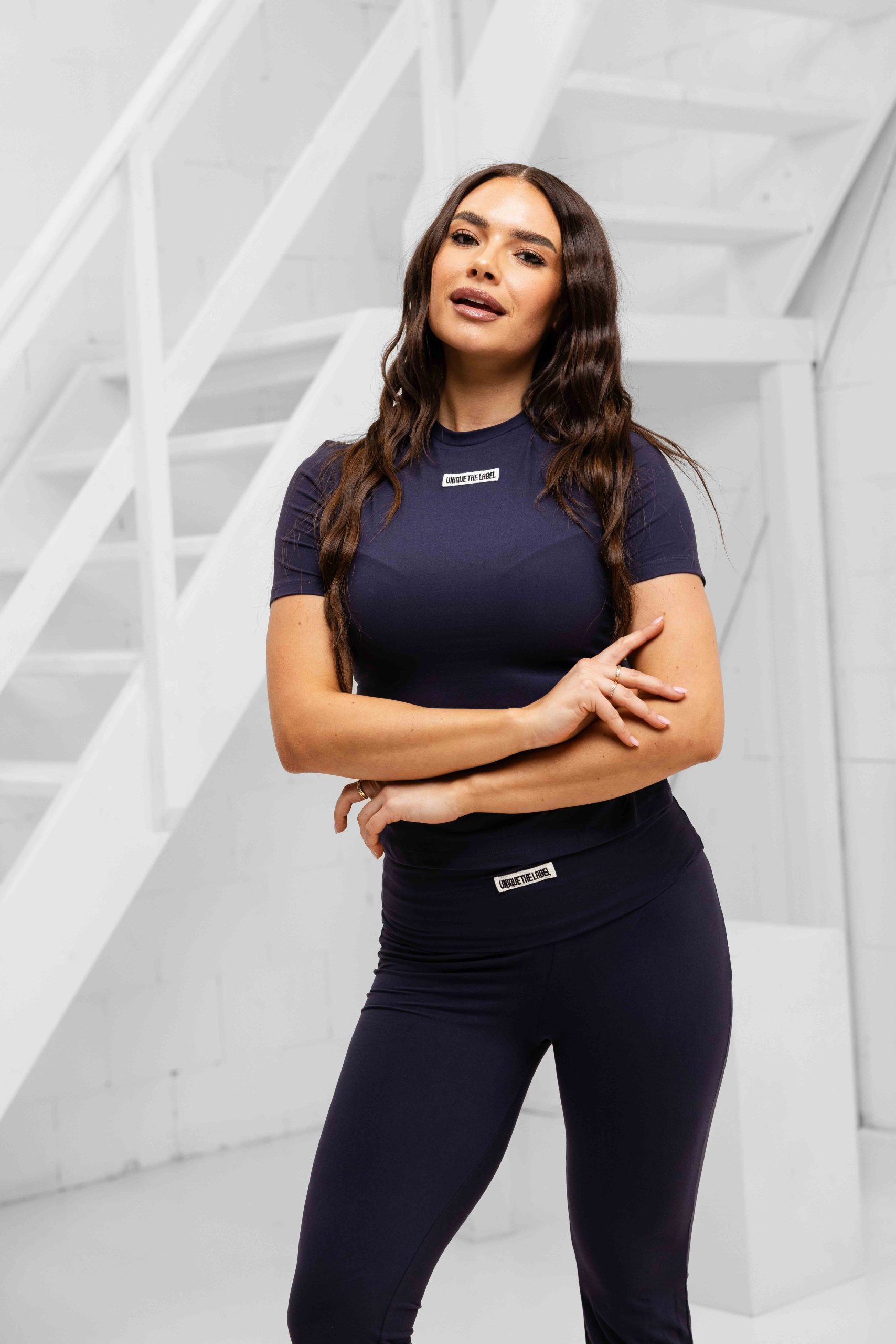 Unique The Label Nena Short Sleeve Dames Donkerblauw