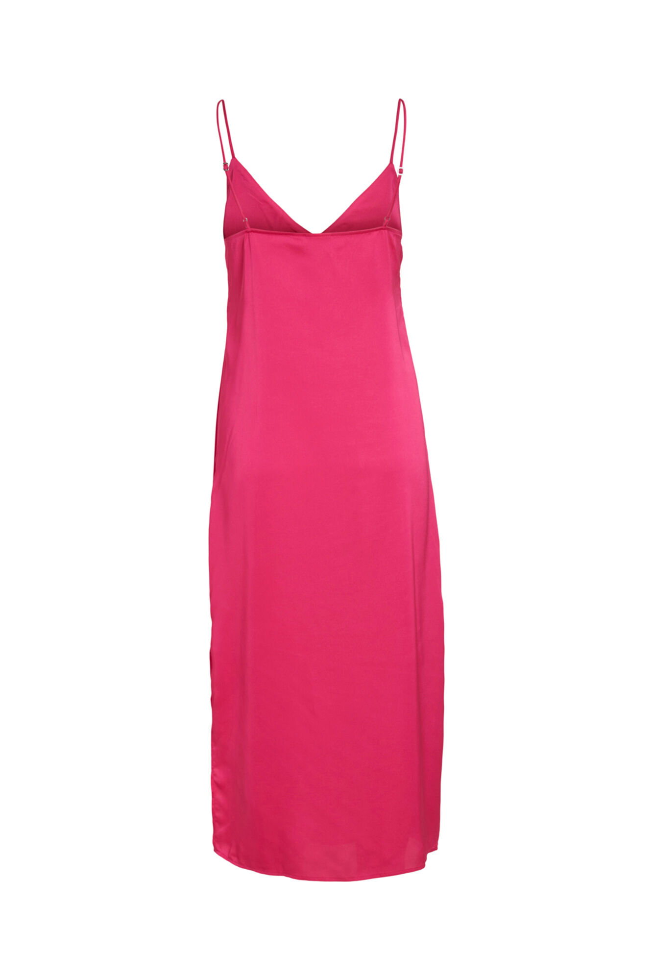 Vestido longo tomara que caia de cetim - Rosa