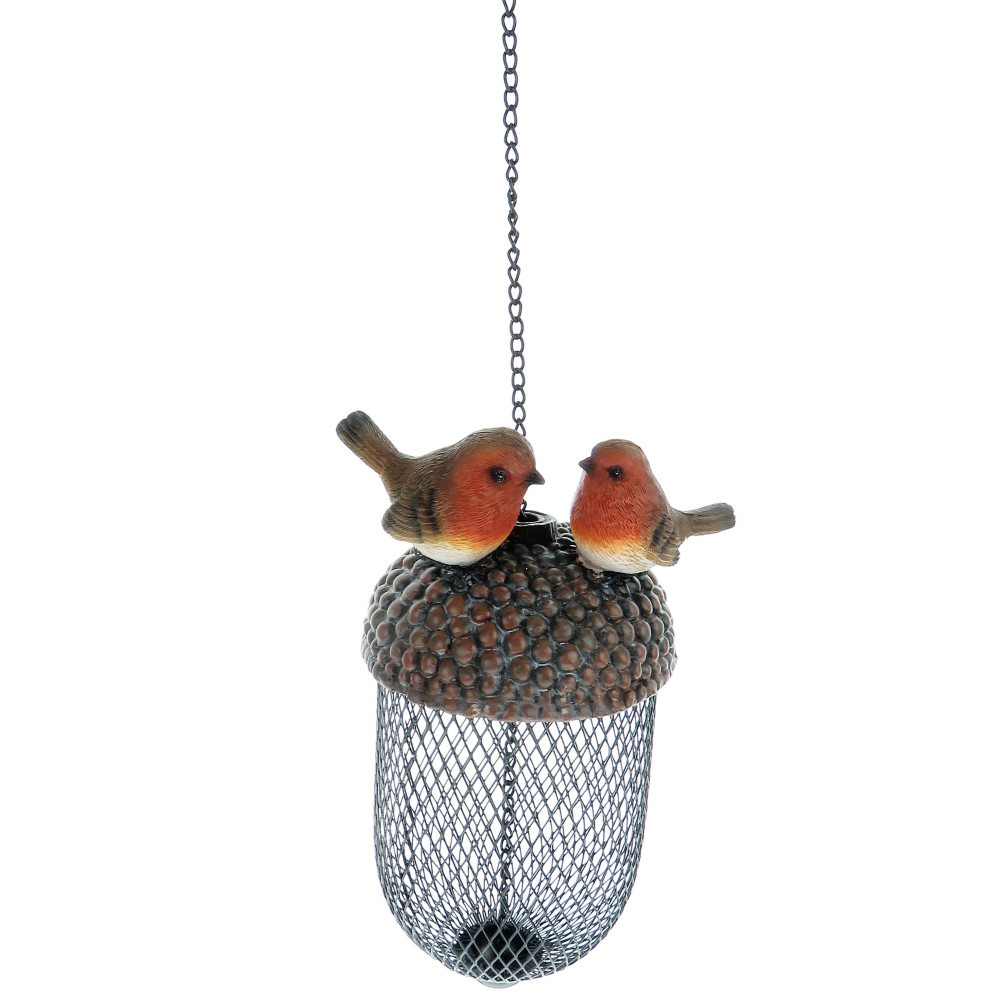 Mangeoire gland avec déco oiseaux a suspendre, couleur aléatoire, pour oise